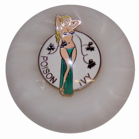 Poison Ivy Pearl White handle cane