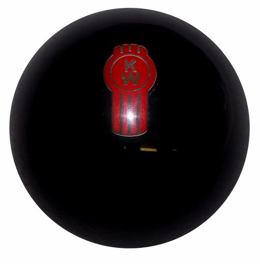 Solid Black Kenworth handle cane
