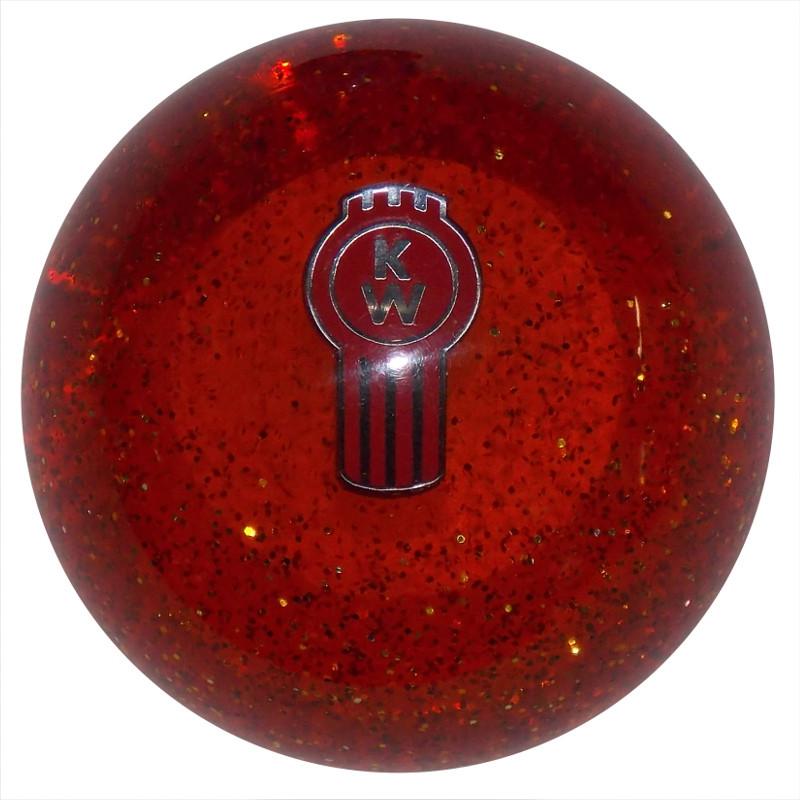 Orange Glitter Kenworth handle cane