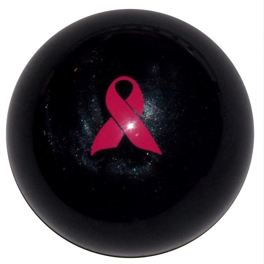 Pink Ribbon Awareness Pearl Black handle cane