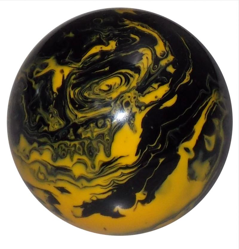 Marbled Black & Yellow handle cane