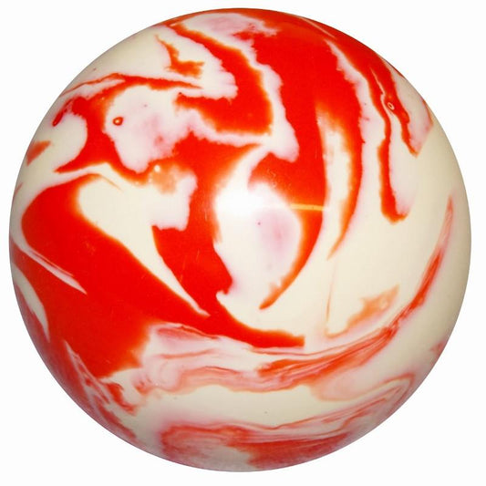 Marbled Dark Orange & White handle cane