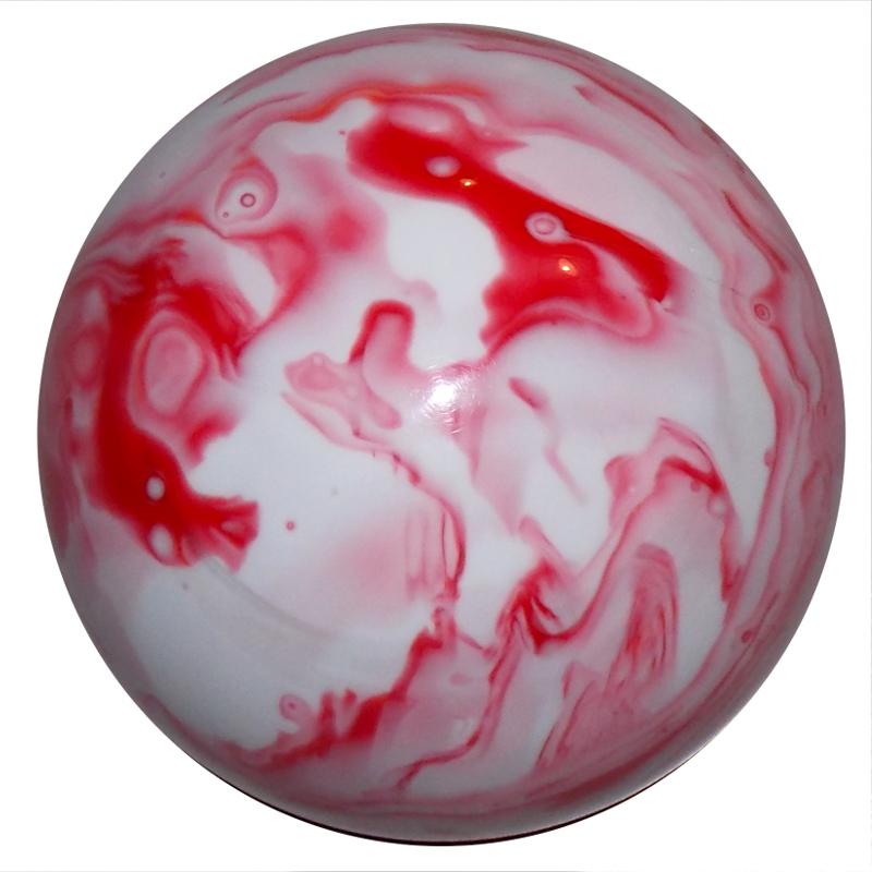 Marbled Red & White handle cane