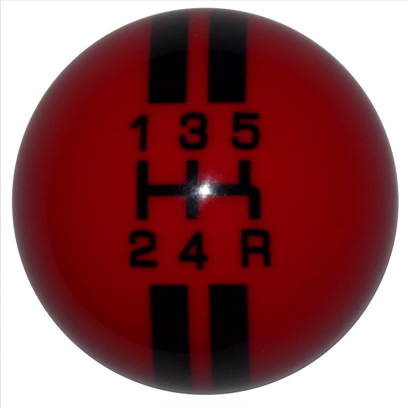 Rally Stripe 5 Speed Red with Black handle cane