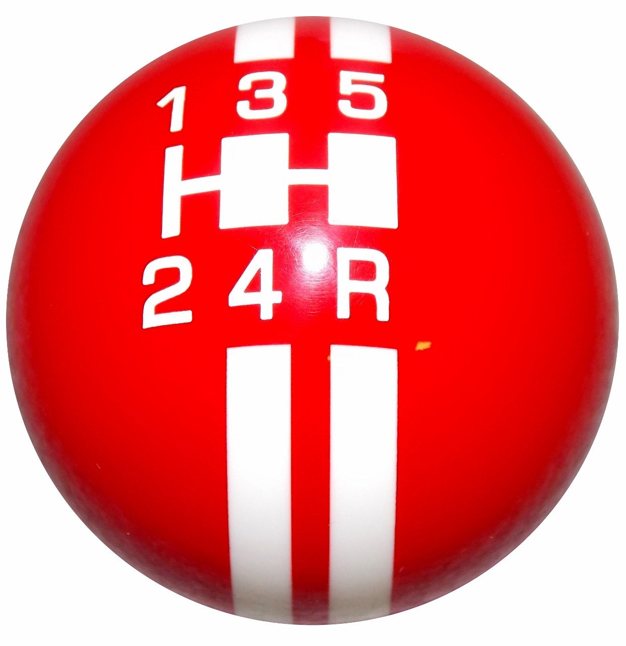 Rally Stripe 5 Speed Red with White handle cane