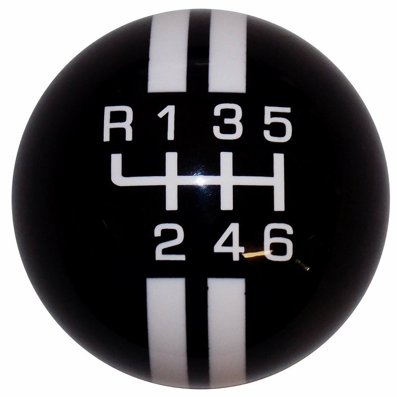Rally Stripe New 6 Speed Black with White handle cane
