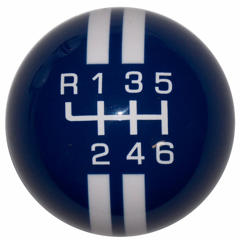 Rally Stripe New 6 Speed Blue with White handle cane