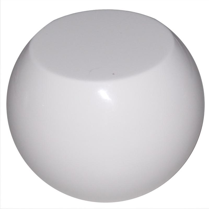 Flat Top White handle cane
