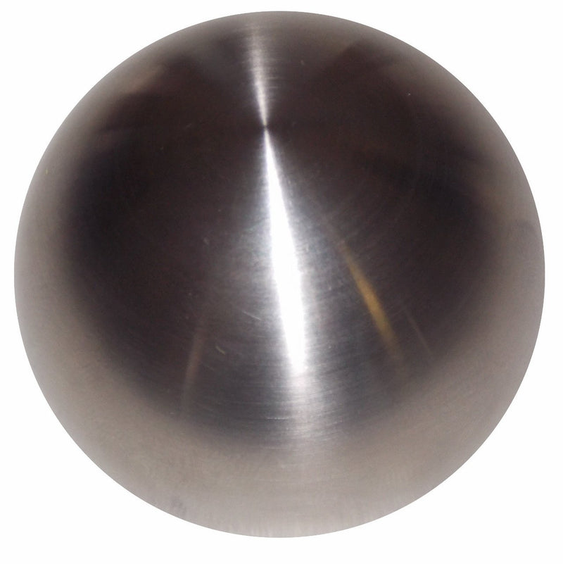 Brushed Stainless Round Heavy Weight handle cane