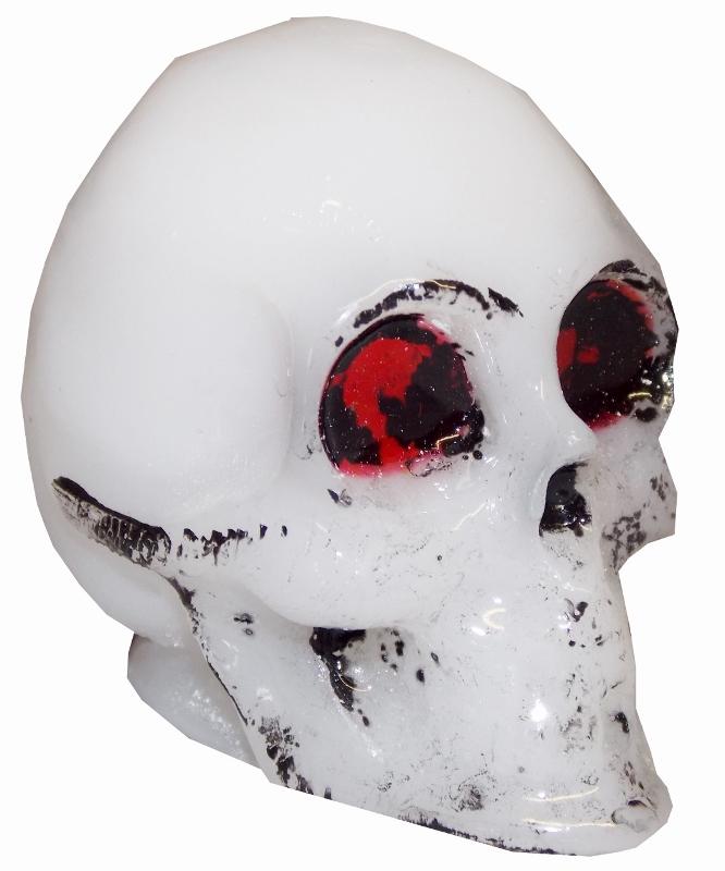 White Skull handle cane
